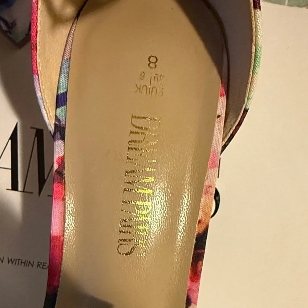 Multicolor Floral Heels